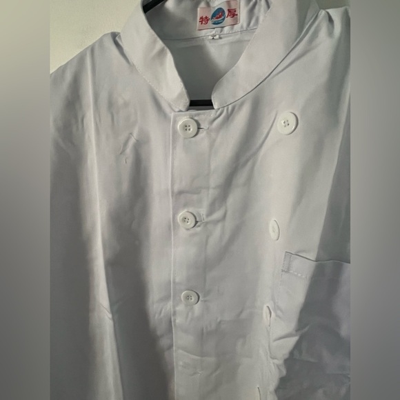 Chef Jacket White Brand New with Pockets Long Sleeve Kitchen Uniform Cooking - Picture 7 of 10
